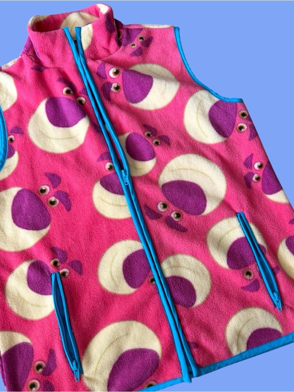 Disney Toy Story Lotso pink fleece full zip vest